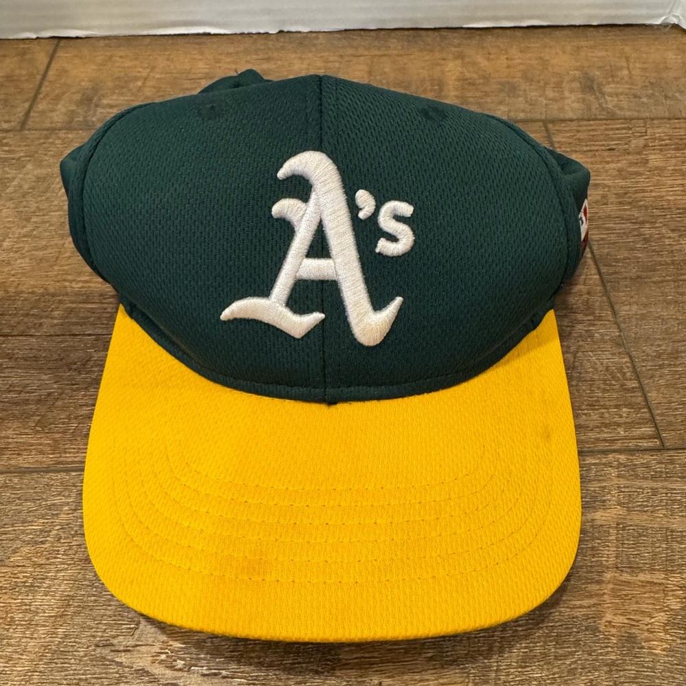 Youth Oakland Athletics A's OC Sports Team MLB Adjustable Hat Cap Green Yellow
